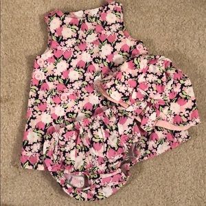 Gymboree Dresses - Vintage Gymboree 3 piece set, hat, dress bloomers Gymboree Dresses - Vintage Gymboree 3 piece set, hat, dress bloomers